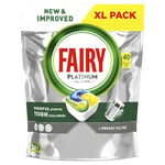 Fairy Platinum Lemon astianpesukonekapselit, 40 kpl