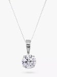 E.W Adams 18ct White Gold Diamond Pendant Necklace