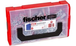 fischer - FIXtainer de chevilles bi-matière et multi-matériaux DUOPOWER avec vis / 60 DUOPOWER 6x30, 30 DUOPOWER 8x40 et 15 DUOPOWER 10x50
