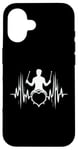 Coque pour iPhone 16 Batterie Heartbeat Batteurs et percussionnistes Amoureux de musique rock