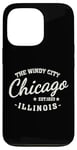 Coque pour iPhone 13 Pro Vintage Retro Love Chicago Illinois Windy City est une ville créée en 1833