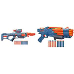 Hasbro Nerf Elite 2.0 Eaglepoint RD-8 Blaster - 8-Dart Drum, Detachable Scope and Barrel, 16 Nerf Darts, Bolt Action & Elite 2.0 Ranger PD-5 Blaster, 5-Barrel Blasting, 10 Elite Darts