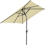 Siena Garden Avio Parasol à Pied intermédiaire Anthracite Écru 250 x 200 cm