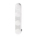 Xanlite ECM200PW Eclairage Lampe de Miroir LED-Piles 200 Lumens-Mode de Fixation par Ventouses (Inclus), vis (Non incluses) -Couleur Blanc Neutre