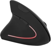 Souris ergonomique pour gaucher, souris verticale sans fil 2.4G, souris optique avec récepteur USB, conçue pour le gaucher adaptée aux ordinateurs portables, PC ordinateurs, po