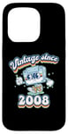 Coque pour iPhone 15 Pro Retro Vibes 2008 Vintage Style 17th Birthday Cassette Tape