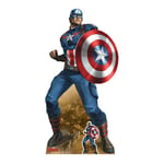 Star Cutouts - Figurine en carton Mini Captain America – Marvel Avengers - Haut 92 cm