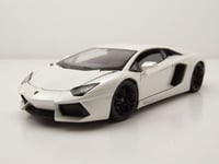 Lamborghini Aventador LP700-4 2011 Modèle de Voiture Blanc 1:24 Welly