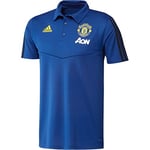 Adidas Men Manchester United Polo Shirt - Collegiate Royal/Black, Small