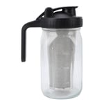 Iced Coffee Maker Pitcher Thick Glass Stainless Steel Filter Cold Brew Coffee