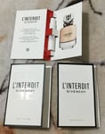 Givenchy L'Interdit Eau de Parfum Spray 1ml X3 Sample Brand New Original