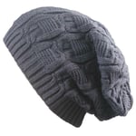 Beanie Hat Mens Ladies Womens Slouch Winter Woolly Ski Knitted Turn Up Oversized