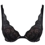 Wonderbra BH Refined Glamour Triangle Push Up Bra Svart C 70 Dam