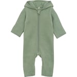 HUTTEliHUT pram suit with bear ears cotton fleece – sea spray - 80