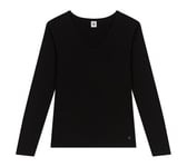 Petit Bateau Femme A0bfv Tee Shirt Manches Longues, Noir, L EU