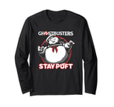 Ghostbusters Iconic Cute Stay Puft Round Big Chest Frame Long Sleeve T-Shirt