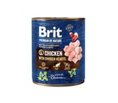 Brit Premium by Nature Chicken with Hearts koiran märkäruoka, 400 g