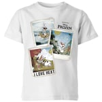 T-Shirt Enfant La Reine des Neiges - Polaroid Olaf - Blanc - 11-12 ans - Blanc