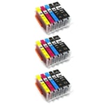 3x Sets of 5 PGI580XXL & CLI581XXL Cartridges For Canon PIXMA TS9551C Printer