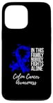 iPhone 13 Pro Max Family Support Dark Blue Ribbon Tee Colon Cancer Awareness Case