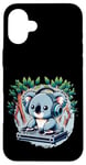 iPhone 16 Plus Funny Koala Dj Headphones Graphic for Men Women Kids Case