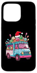 Coque pour iPhone 15 Pro Max Chapeau de Noël Camion de glace