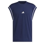 adidas Men's Basketball All World Sleeveless Tank, Team Navy Blue 2 / Team Navy Blue 2, XL Tall