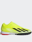 adidas Mens X Crazyfast League Laceless Turf Football Boots - Yellow/Black/White, Black/White, Size 8, Men