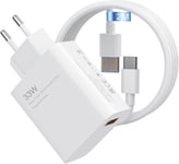 33w Chargeur Rapide Xiaomi Avec Câble Usb C De 2 M Pour Xiaomi Redmi Note13/13c/13 Pro/14c/14t/14t Pro/14/12/12 Pro 5g/11s/11/A3/10/10 Pro/9/9 Pro Poco M4/M6/M3/Poco C65/Poco X6/X6 Pro.[F410]