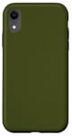 Coque pour iPhone XR Couleur vert combat