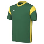 NIKE Unisex Kids Y Nk Df Prk Drb Iii JSY T-Shirt, Pine Green/Tour Yellow/Tour Yellow/White, M UK