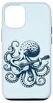 Coque pour iPhone 12/12 Pro Kraken, guitariste de Octopus, joue du Rocker