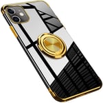 iPhone 12 Mini - Stilrent Skyddsskal med Ringhållare (FLOVEME) Guld