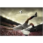 Papier peint intissé - Football Action - Mural Large Dimension HxL: 190cm x 288cm