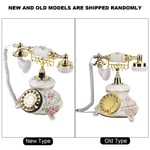 Rotating Dial Antique Telephones Retro Country Style Vintage Handset Landline