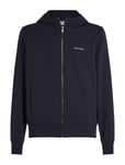 Calvin Klein Micro Logo Repreve Hoodie Jacket Marinblå