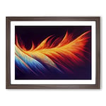 The Dazzling Modern Abstract Art H1022 Framed Print for Living Room Bedroom Home Office Décor, Wall Art Picture Ready to Hang, Walnut A3 Frame (46 x 34 cm)