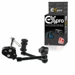 UK 11" Articulating Magic Arm+Super Clamp Crab for GoPro Mounting