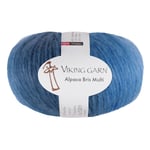 Alpaca Bris Multi Garn 100 g Blå 322 Viking Garn