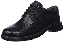 Clarks Homme Gessler Lace Tissu Oxford, Cuir Noir, 46 EU