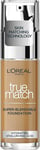 L'Oreal Paris True Match Liquid Foundation, Skincare Infused with Hyaluronic Aci