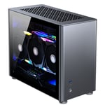 Boitier PC Mini Tour Mini ITX Jonsbo A4 avec panneaux vitrés - Gris