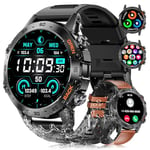 LIGE Montre Connectée Homme, Appel Bluetooth et Assistant Vocal, 1,39'' Smartwatch avec Santé/Fréquence Cardiaque/SpO2, Suivi D'activité, Modes Sportifs, Montre Intelligente pour Android iOS