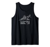 F-4 Phantom II American Jet Plane Infographic Tank Top