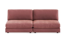 Arken Modulsofa 3-seter Fløyel - Rosa Velour sofa & fløyel Lyserød Concept 55