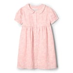 Amazon Essentials x Sofia Grainge Robe en Satin De Coton avec Col Bébé Fille, Rose Ivoire Fleuri Délicat, 0 Mois