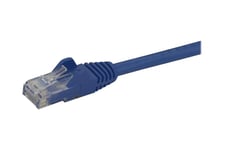 StarTech.com 10m CAT6 Ethernet Cable, 10 Gigabit Snagless RJ45 650MHz 100W PoE Patch Cord, CAT 6 10GbE UTP Network Cable w/Strain Relief, Blue, Fluke Tested/Wiring is UL Certified/TIA - Category 6 - 24AWG (N6PATC10MBL) - patch-kabel - 10 m - blå