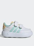 adidas Sportswear Infant Breaknet 2.0 Velcro Trainers - White, White, Size 8 Younger