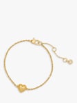 kate spade new york Golden Hour Heart Bracelet, Gold