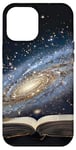 iPhone 14 Pro Max Book Galaxy Star Stars Pattern Print Case